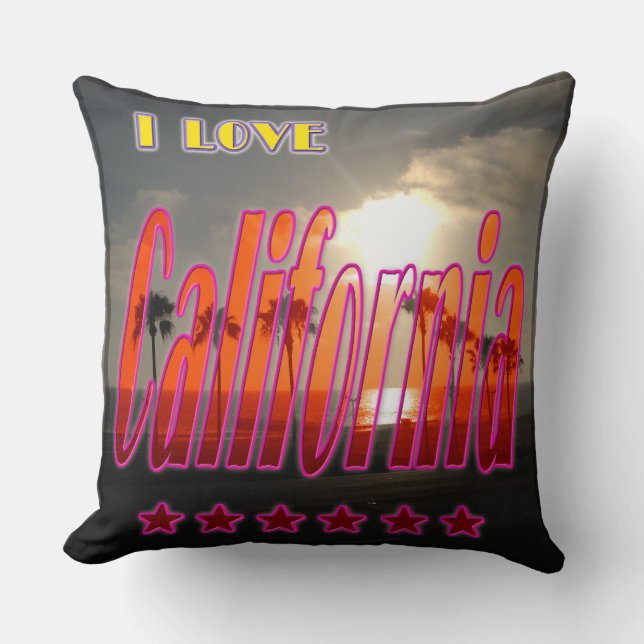 Pillow "Loely California 3" Kudde (Framsida)