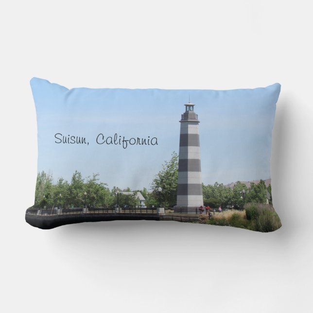 Pillow (lumbar) - Suisun Harbour Lighthouse Lumbarkudde (Framsida)