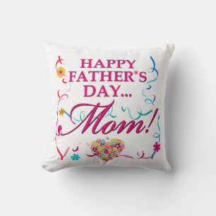 Pillow lycklig Fars dag Mamma Kudde