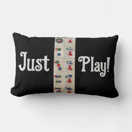Pillow Mahjong-tiles Spela bara Lumbarkudde