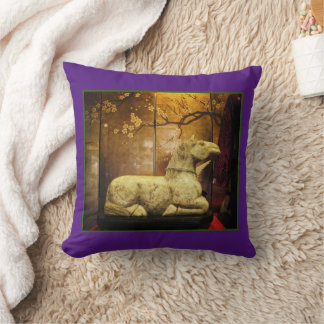 Pillow Marble Chinese Horse Design Kudde