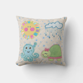 Pillow med barnens motiv kudde