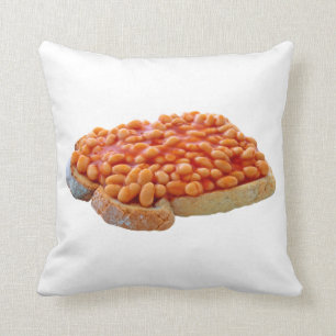 Pillow med bönor på toast kudde