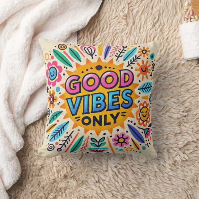 Pillow med endast bra vibrationer – Kudde med posi (Filt)