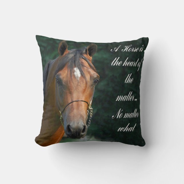 Pillow med Horse Head Kudde (Framsida)