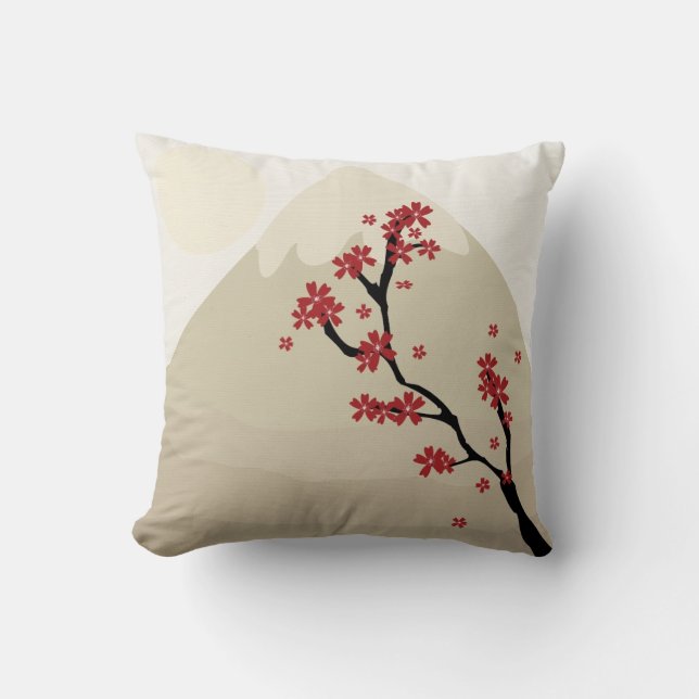 Pillow med japansk konst kudde (Framsida)