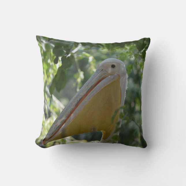 Pillow med lustig pelikan kudde (Framsida)