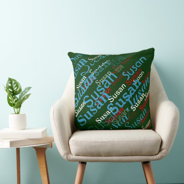 Pillow med Personlig Namn Kudde (Stol)