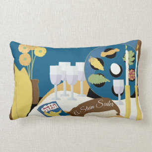 Pillow med Pesach Seder Lumbar Pillow "A Pesover S Lumbarkudde