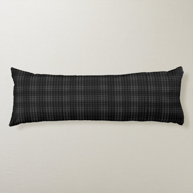 Pillow med svart papp kroppskudde (Framsidan)