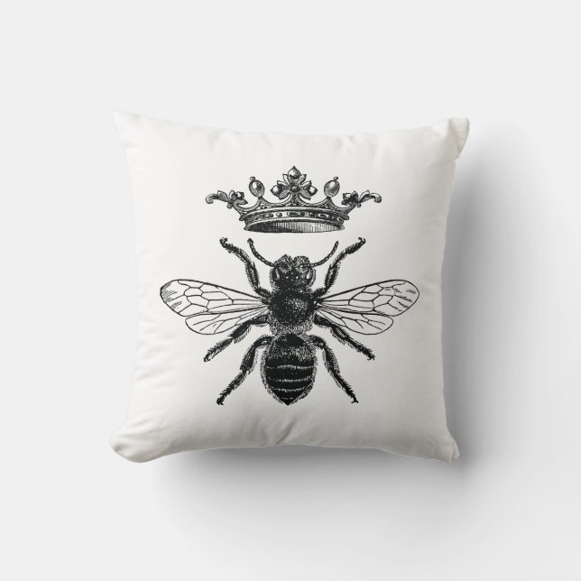 Pillow med vintage bidrottning kudde (Framsida)