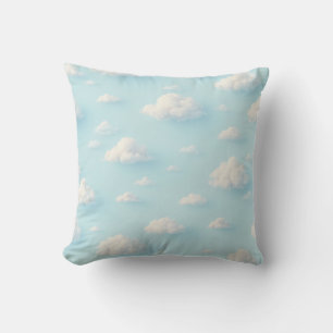 Pillow (mönster med flytande vitt moln) kudde
