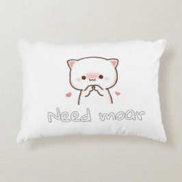 Pillow of Realistic Cat – Need Moar Calm Prydnadskudde