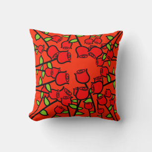 Pillow of Ro Mönster Dekorativ kudde Red
