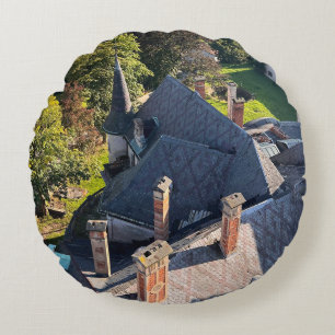 Pillow, övergiven Castle Round Pillow Rund Kudde