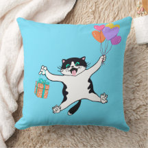 Pillow Pair Mamma Gift Neon Blue
