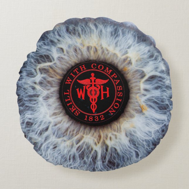 Pillow-pålägg för runda Wills Öga Rund Kudde (Framsidan)