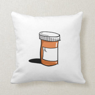 Pillow-påminnelse för ADHD Pill Flaska Kudde
