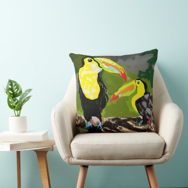 Pillow : Paradisfåglar Kudde (Stol)