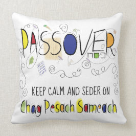 Pillow Passover 20 x 20 Chag Pesach Sameach Kudde