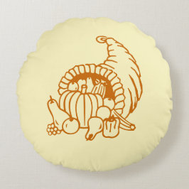 Pillow - Plüberts horn Rund Kudde