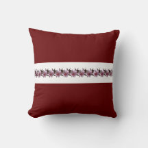 Pillow - Plum-Blommar på Rand i
