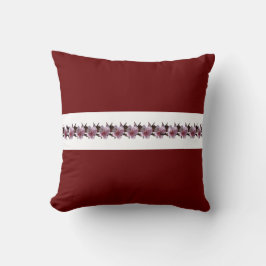 Pillow - Plum-Blommar på Rand i Kudde