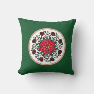Pillow Poinsettia & Kottar Mandala Kudde