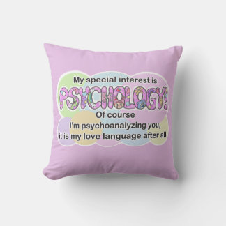 Pillow Psychology Love Language (ADHD, Autistic) Kudde