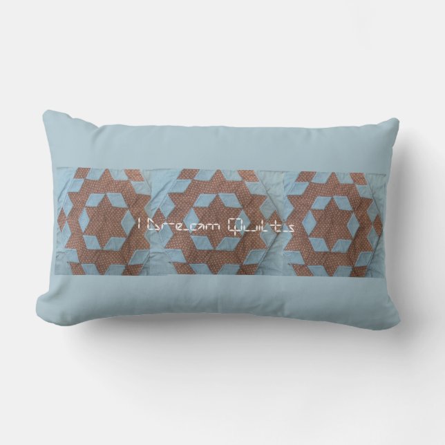 Pillow - Quilt mönster - Castle Lumbarkudde (Framsida)