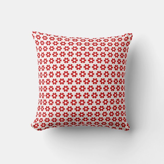 Pillow - Red Florets Kudde (Framsida)