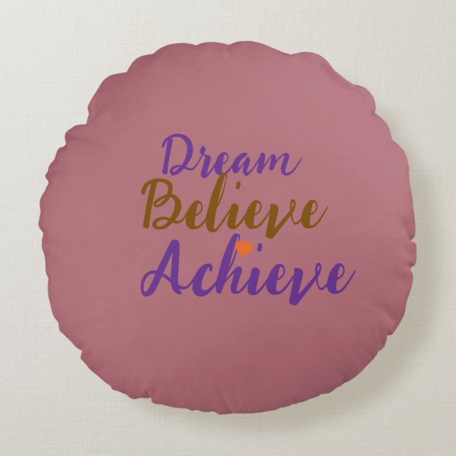 Pillow ro Guld Rund Kudde (Framsidan)