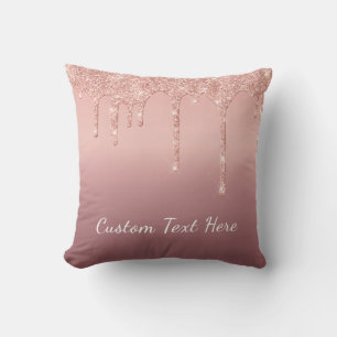 Pillow ro med Anpassningsbar Glitter Kudde