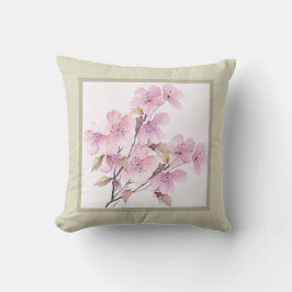 Pillow - romantisk blommigt, blomma, sherry-blomma kudde