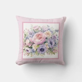 Pillow, romantisk blommigt kudde