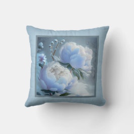 Pillow - romantisk blommigt, peonblomma, paeonia kudde
