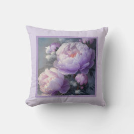 Pillow - romantisk blommigt, peonblomma, paeonia kudde