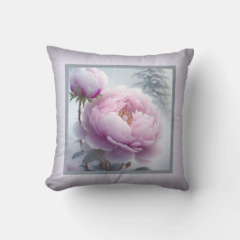 Pillow - romantisk blommigt, peonblomma, paeonia kudde