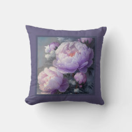 Pillow - romantisk blommigt, peonblomma, paeonia kudde