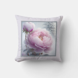 Pillow - romantisk blommigt, peonblomma, paeonia kudde