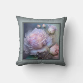 Pillow - romantisk blommigt, ro-blomman, rosa ros kudde