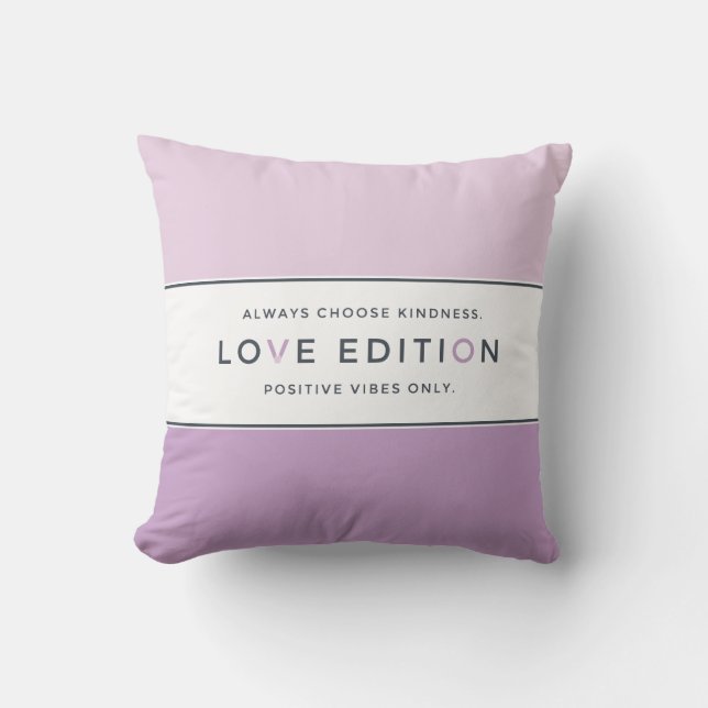 Pillow, Rosa, Lila, Kärlek Kudde (Framsida)