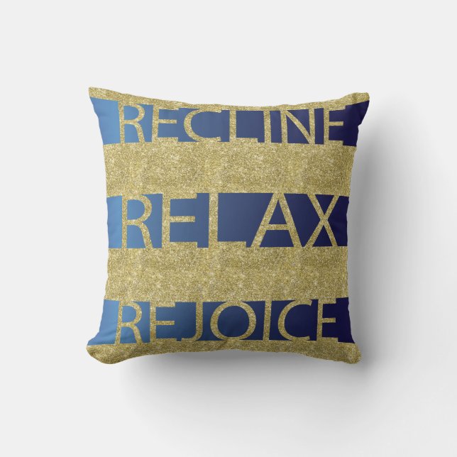 Pillow "RRR Gld/Blue" (Pillow 16/16) Kudde (Framsida)