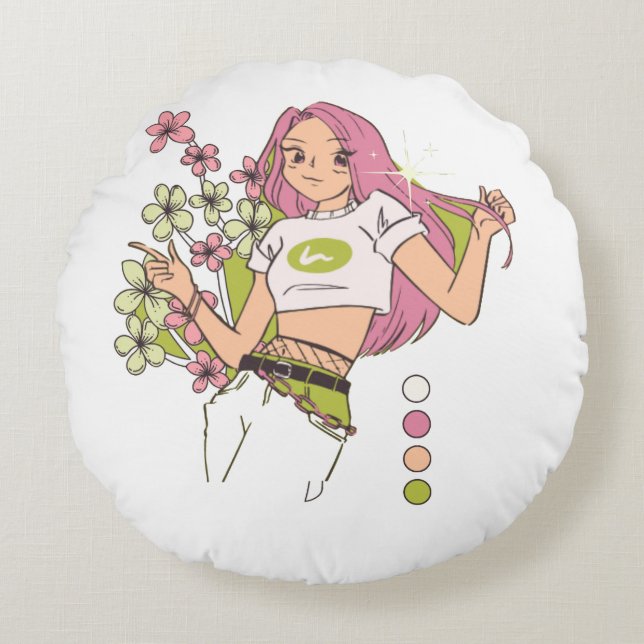 Pillow  rund kudde (Framsidan)