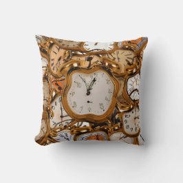 Pillow Runing Flowing Time Clock Watch Soom Kudde