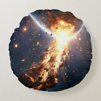 Pillow-samling för lyxurlelegans rund kudde