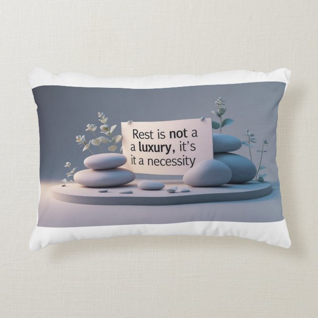 Pillow - Self-Care Quote Throw Pillow Prydnadskudde (Framsidan)
