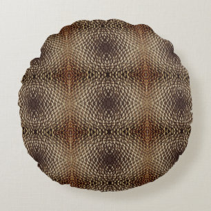 Pillow - Solrosfrögeometri Rund Kudde