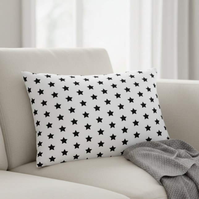pillow stars white for kids prydnadskudde (Skapare uppladdad)