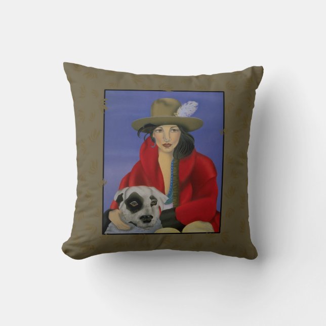Pillow, sydväst, levande färg. kudde (Framsida)